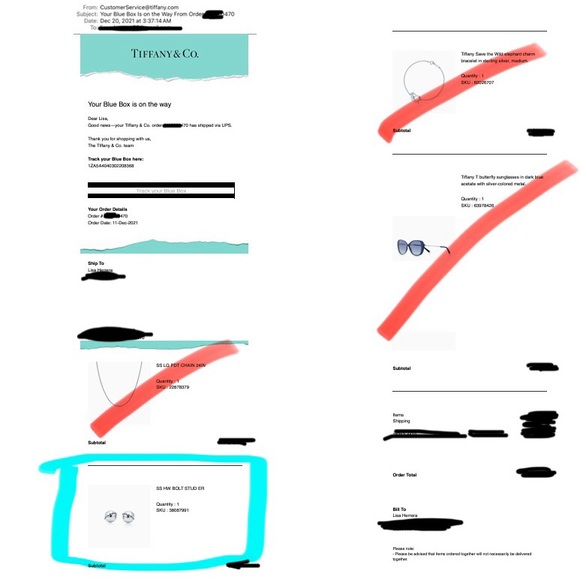 Tiffany & Co. Sterling Silver HardWear Bolt w/Chain Stud Earrings, 10mm EUC - Picture 7 of 7